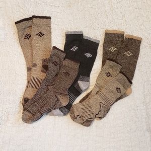 5 pair Columbia Sportswear thick socks